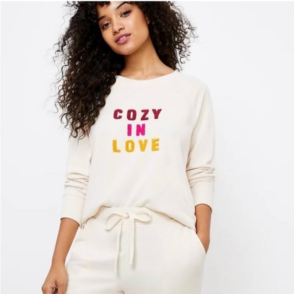 Lou & Grey Tops - 🎈3/$15 Lou & Grey for LOFT Cozy In Love Pullover Terry Sweatshirt
